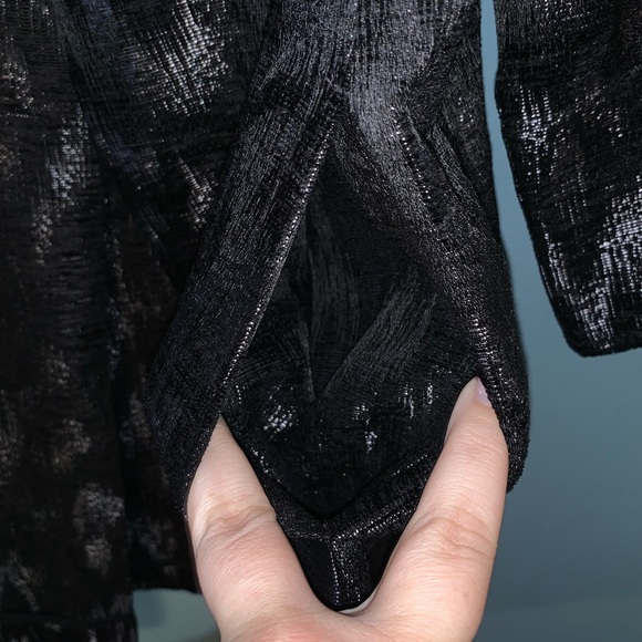 Eileen Fisher High Collar Open Front Jacket Petite - Picture 9 of 11